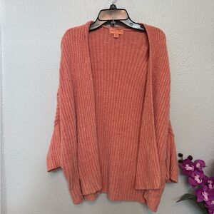 Barefoot Dreams Women's Batwing Shrug Cardigan in Coral